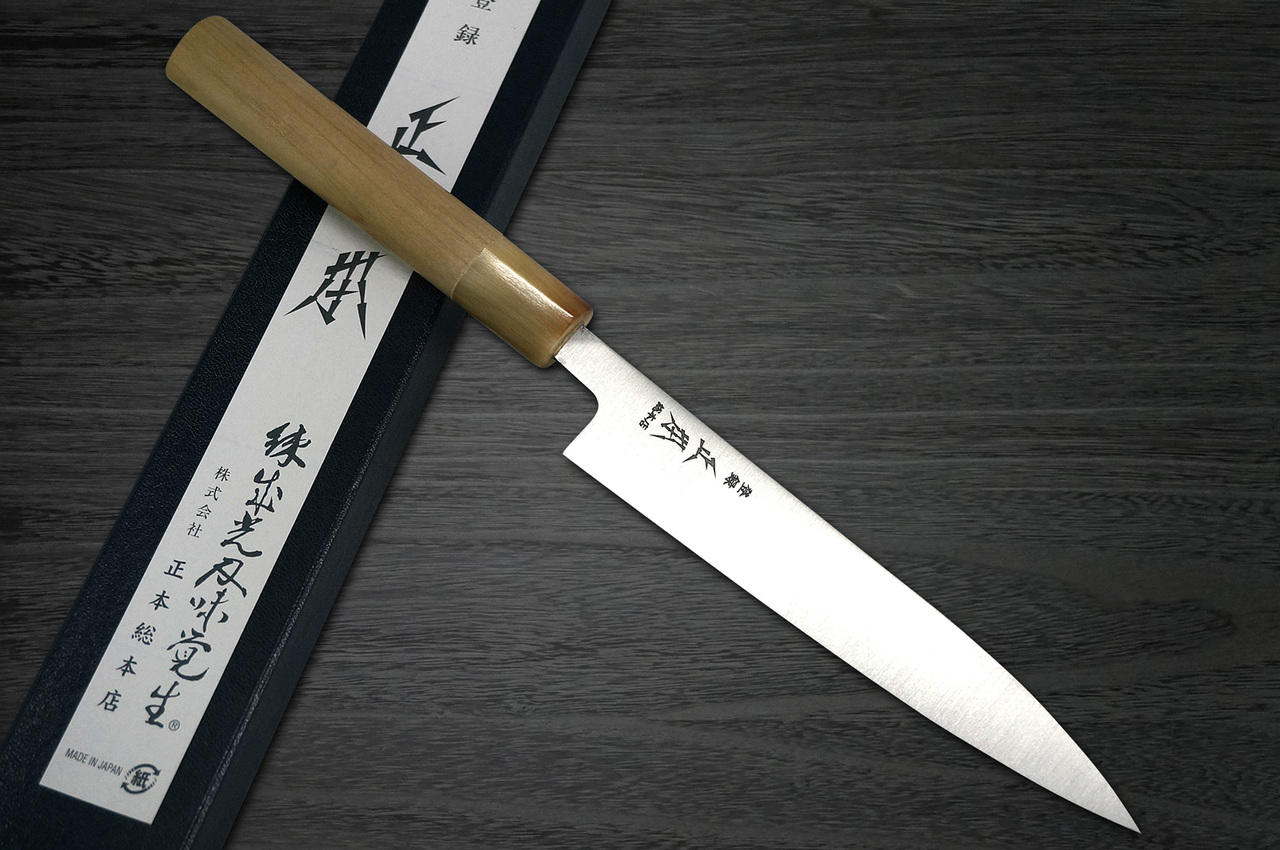 玉鋼　日本刀　60g （合計2個、大と小） 刀匠・小澤 茂範 玉鋼 牛刀8寸 | 日本刃物総本店