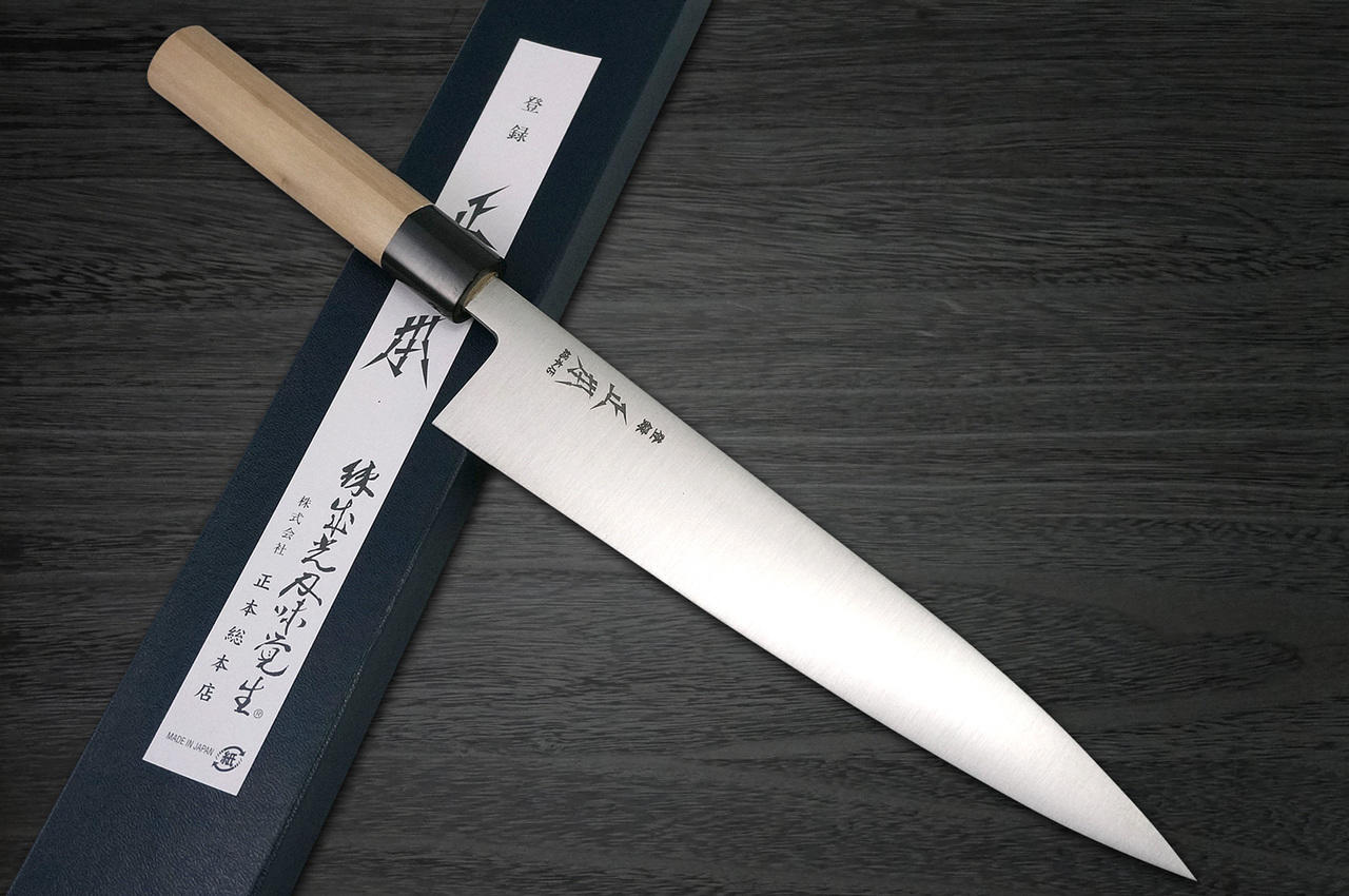 Original Swedish Steel Buffalo Pattern Gyuto ( Double-Edged ) 24cm