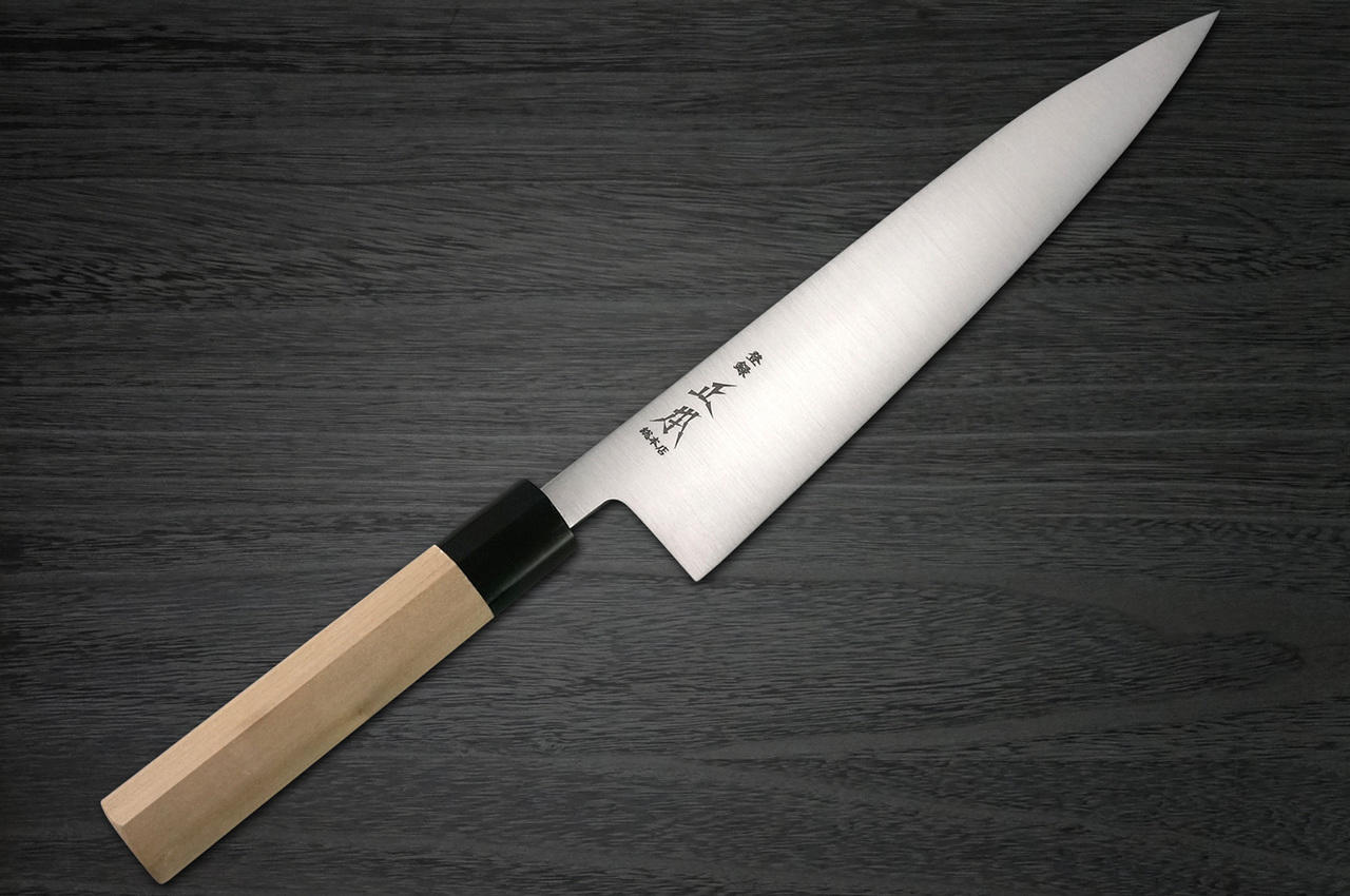 Original Swedish Steel Buffalo Pattern Gyuto ( Double-Edged ) 24cm