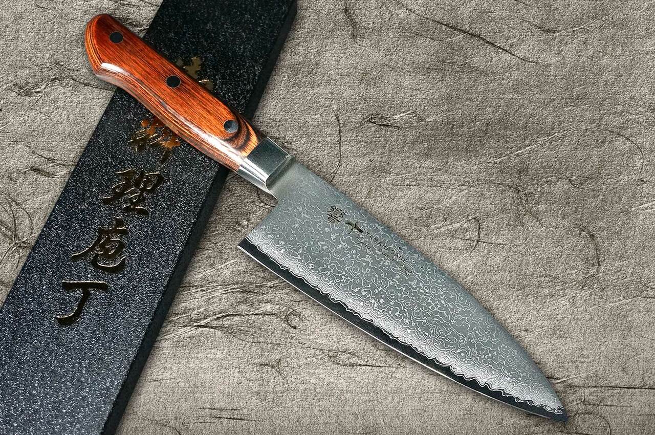 Tamahagane SAN Kyoto 63 Layer-Damascus Japanese Chef's Paring Knife 90mm