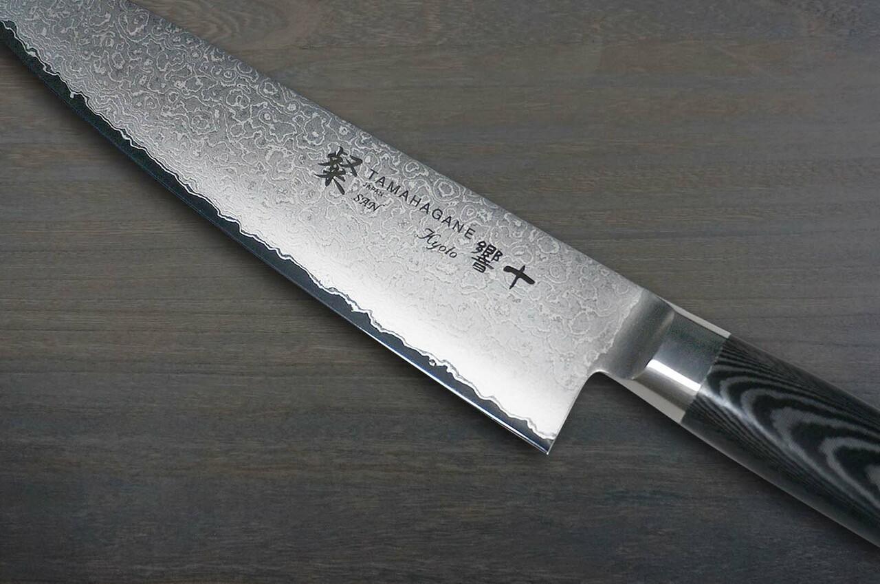 Tamahagane SAN Kyoto 63 Layer-Damascus Japanese Chef's Paring Knife 90mm