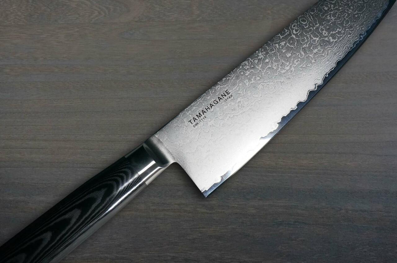 Tamahagane Kyoto 63 Layer-Damascus Wood Handle Japanese Chef's