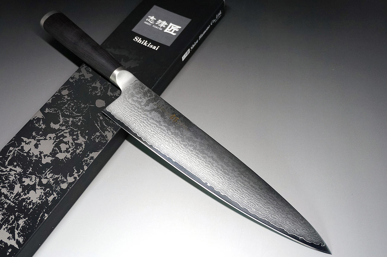 Shikisai MIYAKO 33 Layer Damascus (AUS8) Japanese Chef's Gyuto Knife 240mm