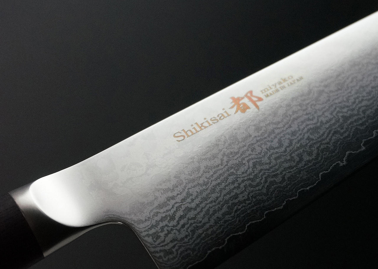 Sharp and resistant to rust. Item No. CY213 Japanese Paring knife TC  Damascus Zen-Pou 80mm