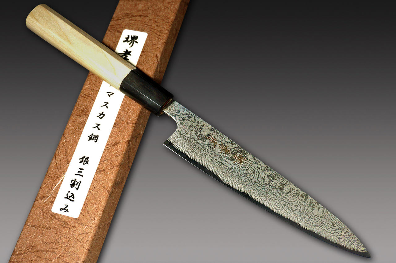 Sakai Takayuki 33-Layer Damascus Gingami No.3 Japanese Chef's Petty  Knife(Utility) 150mm