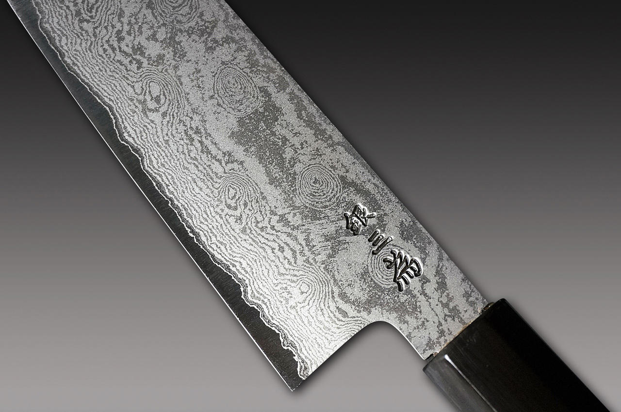 大阪新刀 見応えある華やかな波紋❗ 合法品 日本刀 残欠 研ぎ上がり ナイフ Yanagi Knife 柳葉刀鋪 . Sakai Takayuki