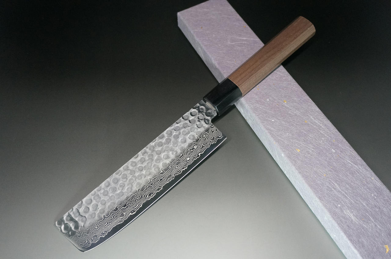 Sakai Takayuki 45-Layer Damascus Hammered WA Japanese Chefs Vegetable Knife 160mm