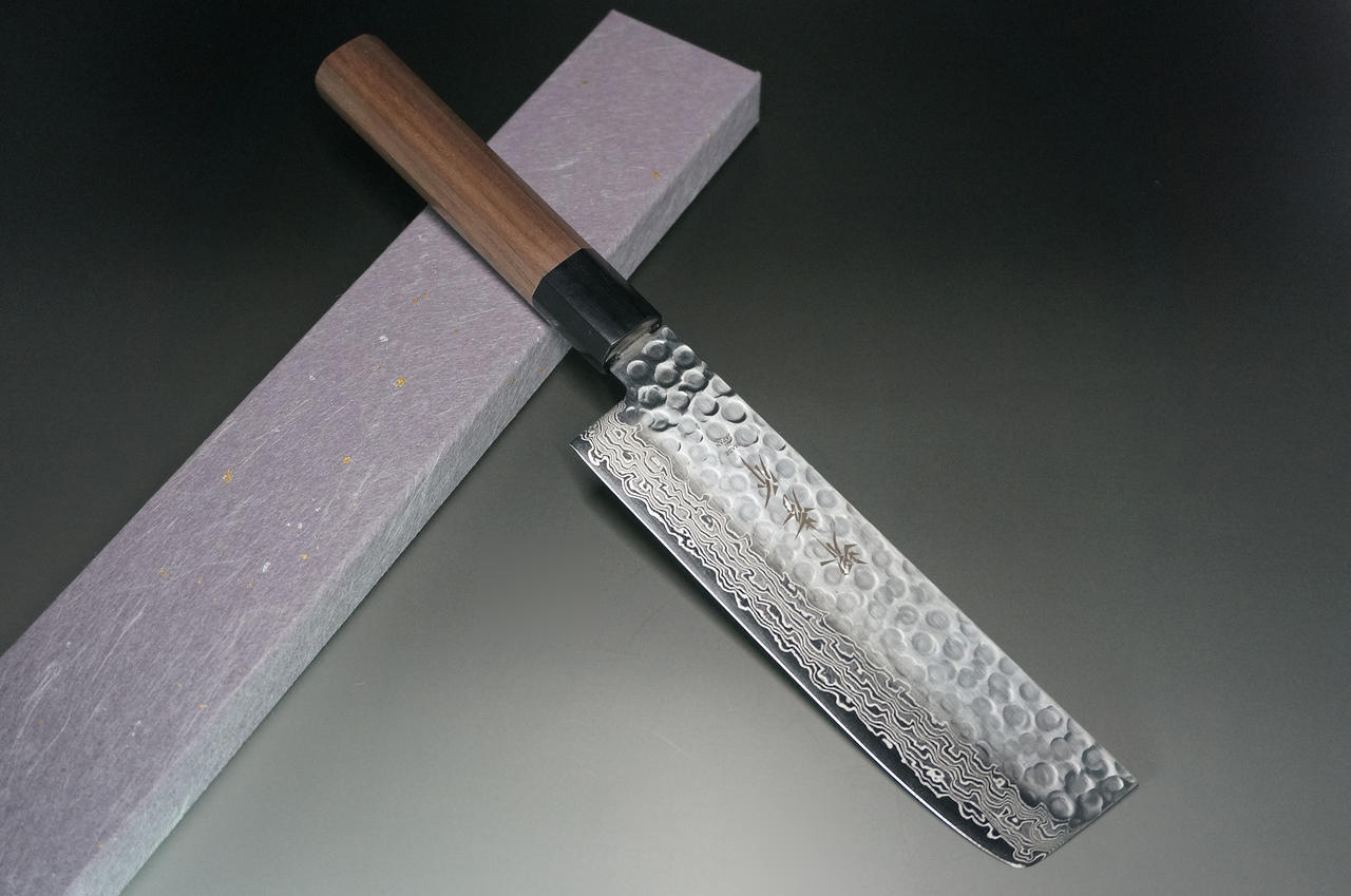 Sakai Takayuki 45-Layer Damascus Hammered WA Japanese Chefs Vegetable Knife 160mm