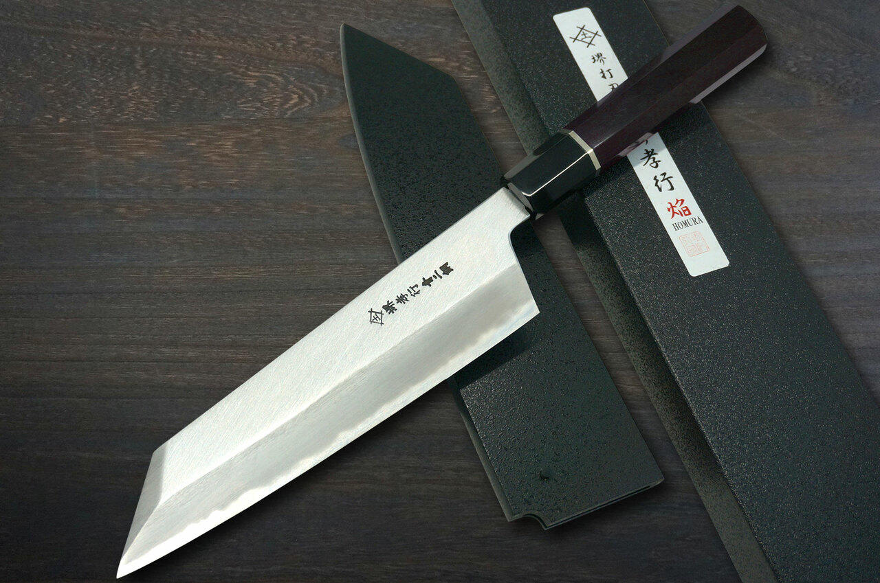 Sakai Takayuki Homura Premium Aogami 2 steel Japanese Chefs Kengata-Gyuto Knife 225mm