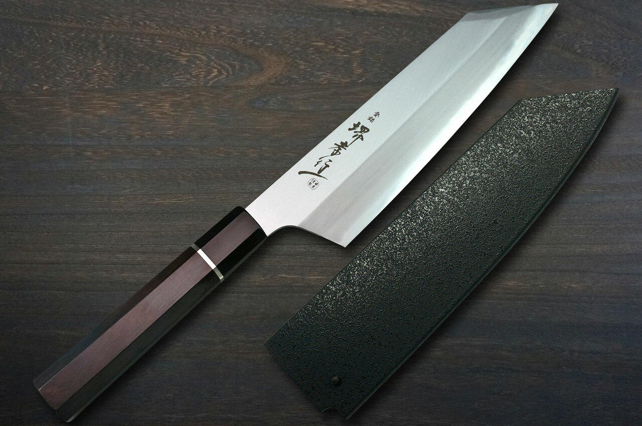 Sakai Takayuki Homura Premium Aogami 2 steel Japanese Chefs Kengata-Gyuto Knife 225mm