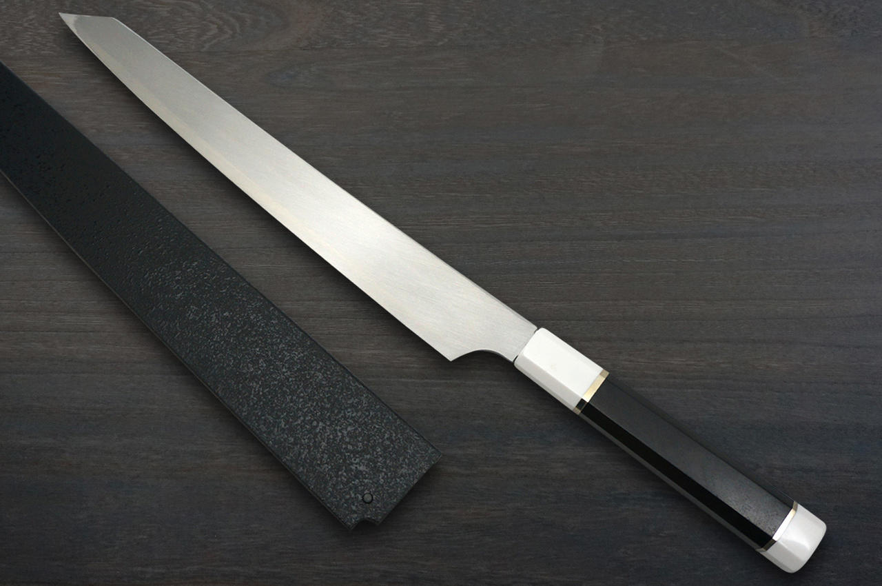 堺孝行银龙高级本烧日本厨师剑型柳刃（生鱼片）300毫米| 日本刀具