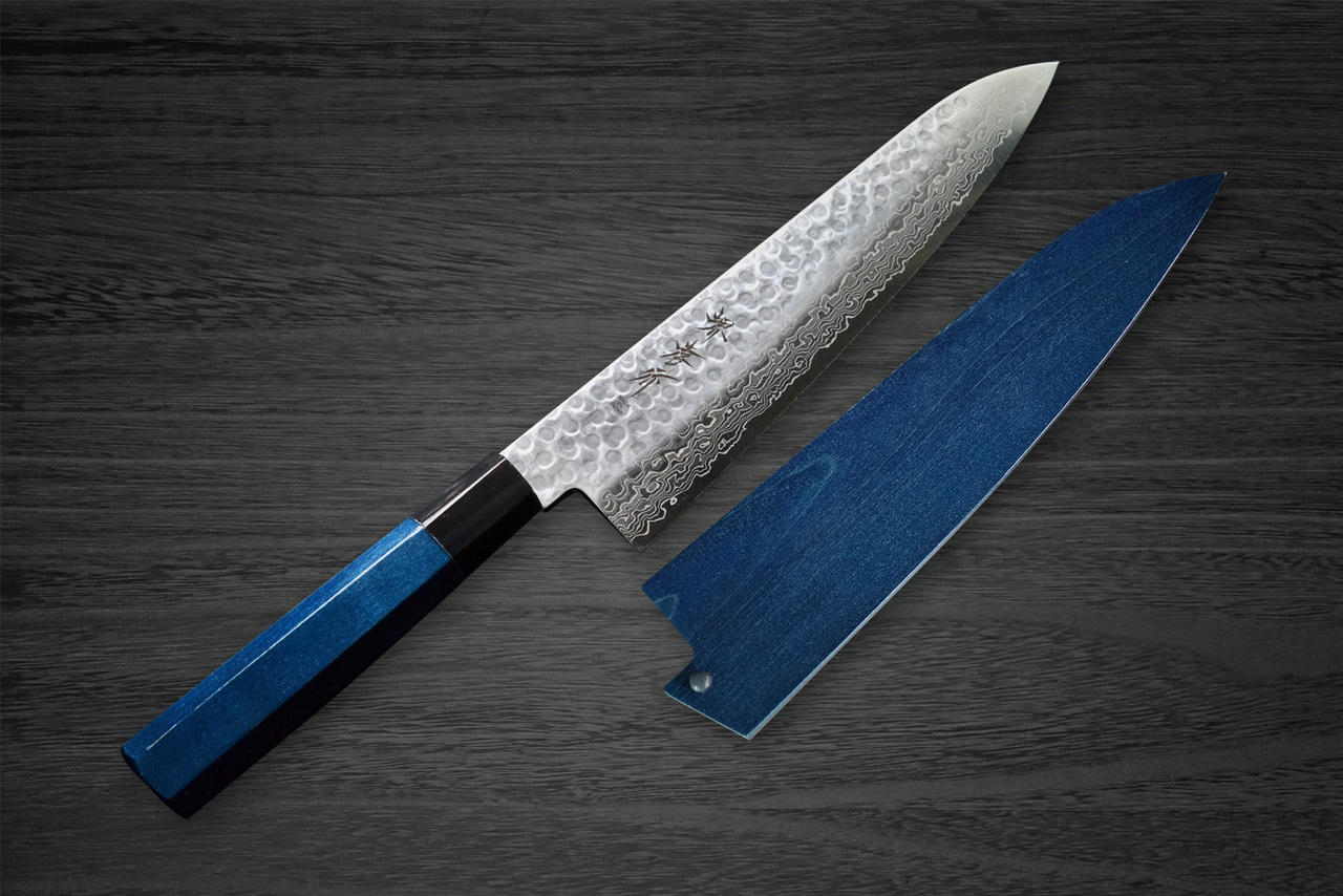 Sakai Takayuki 45-Layer Damascus Indigo Japan-Blue Chef's Gyuto