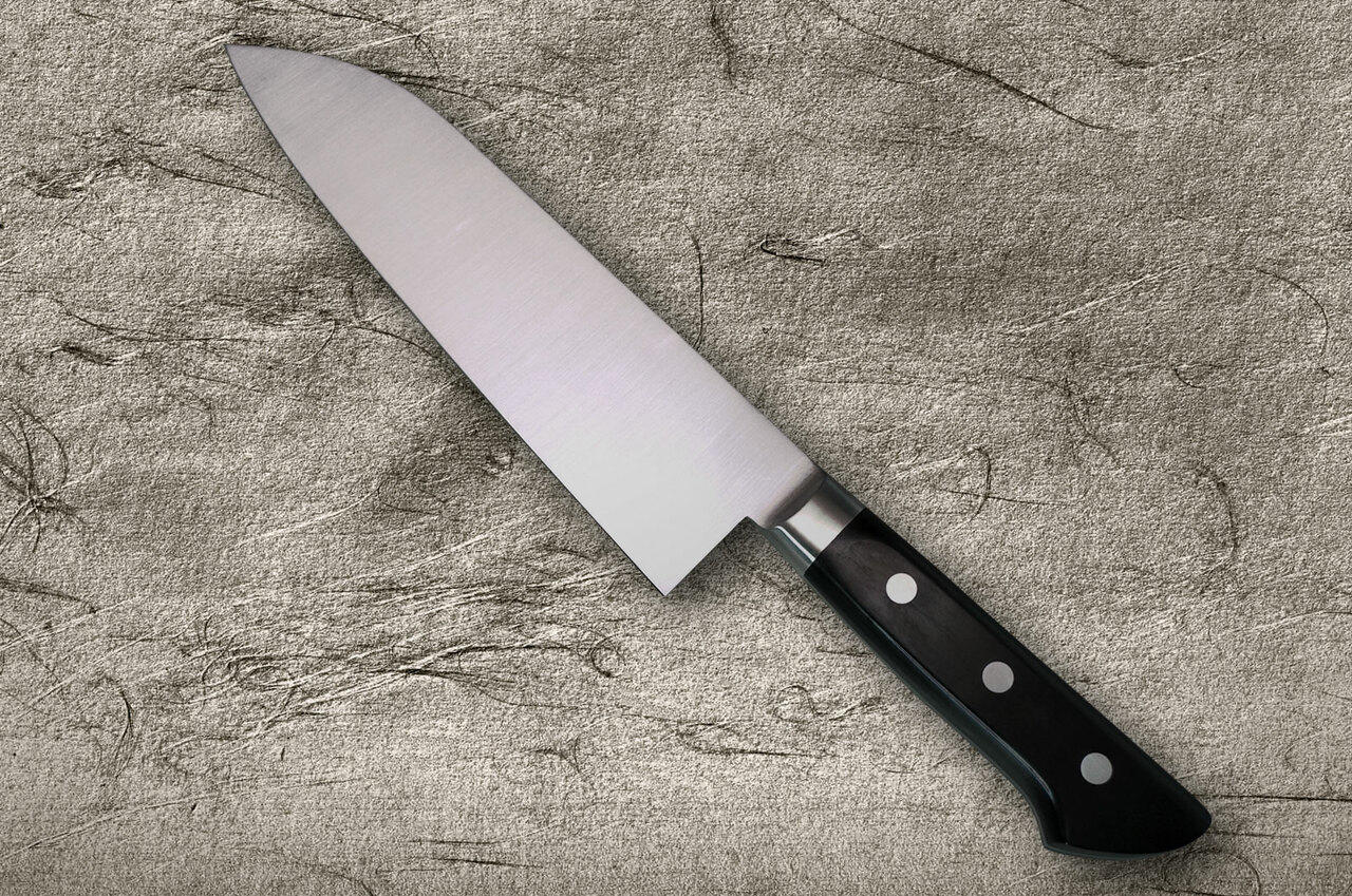 Fujiwara Kanefusa Japanese Steel Chef's Santoku Knife 180mm
