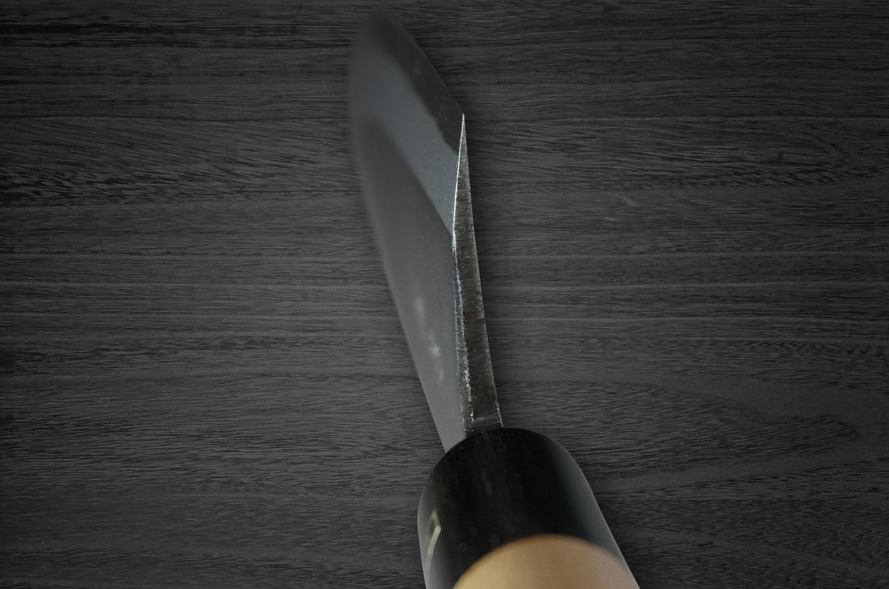 Fujiwara Kanefusa White Steel Japanese Chefs Deba Knife 180mm