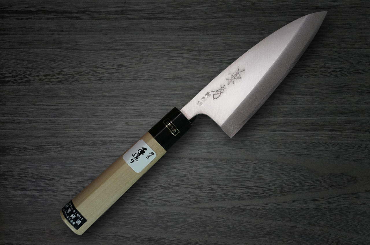 Fujiwara Kanefusa V-Gold Stainless Japanese Chef's Aji-Kiri 120mm