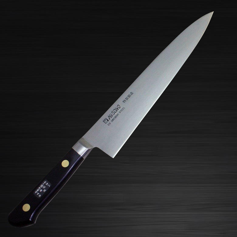 MISONO 特製鍛造 SWEDISH STEEL 牛刀 Misono Swedish High-Carbon Steel Hand-Finished Japanese
