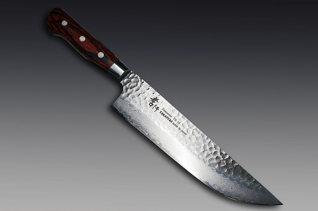 Curved Slicer (Butcher) Knife 10 Inch - Damascus Japanese VG10 Super S –