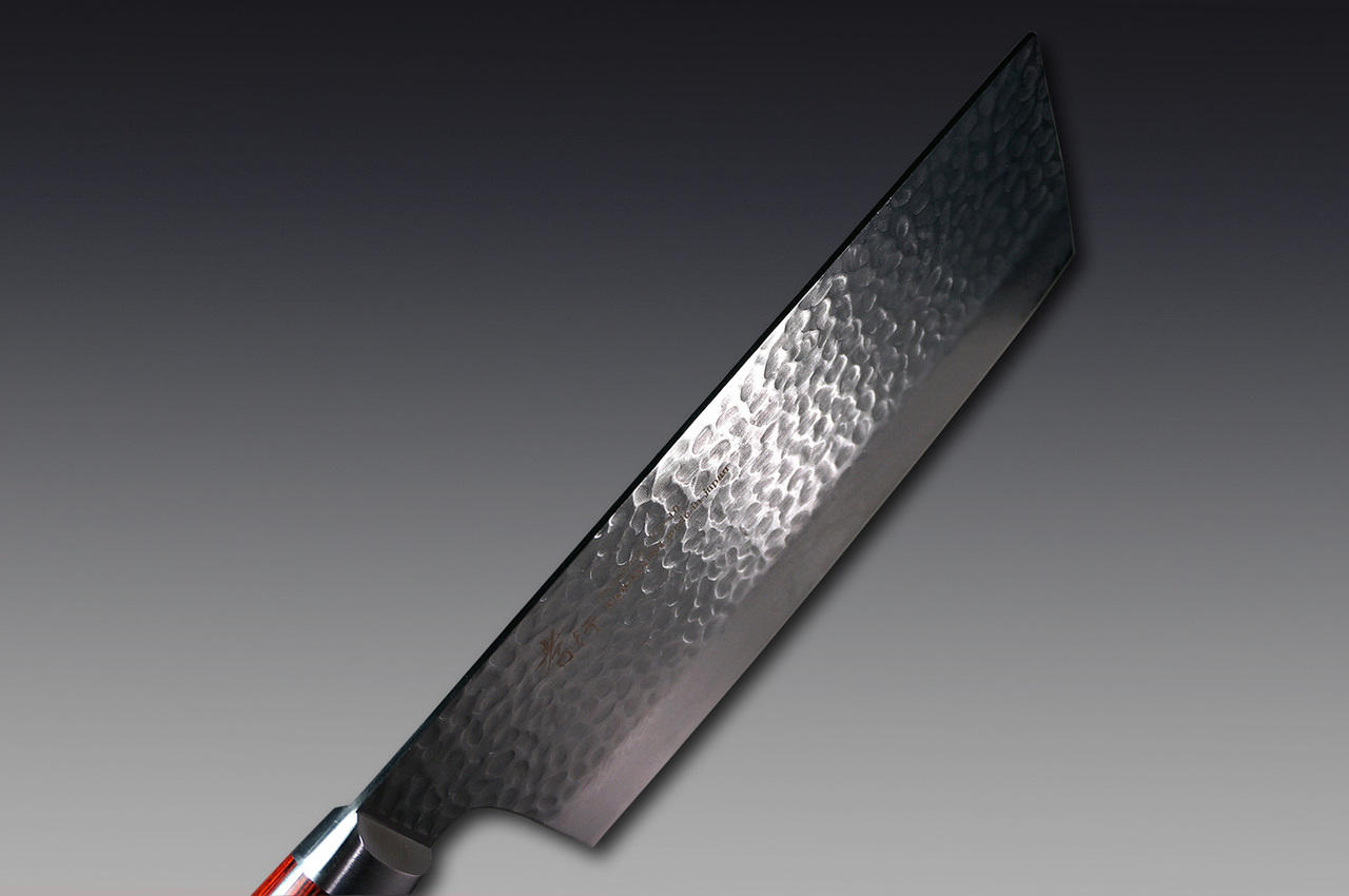 Takeshi Saji VG10 Black Damascus DHW Japanese Chef's Chinese Cooking Knife  220mm with White Antler Handle