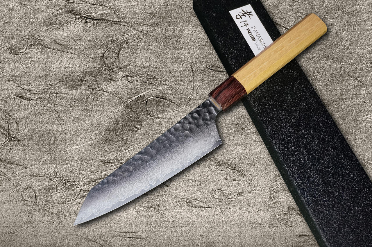 Sakai Takayuki 33-Layer VG10 Damascus Hammered WA Japanese Chef's Knife SET  (Gyuto210-Slicer-Nakiri-Honesuki180-Petty150-Steak Petty-Kengata