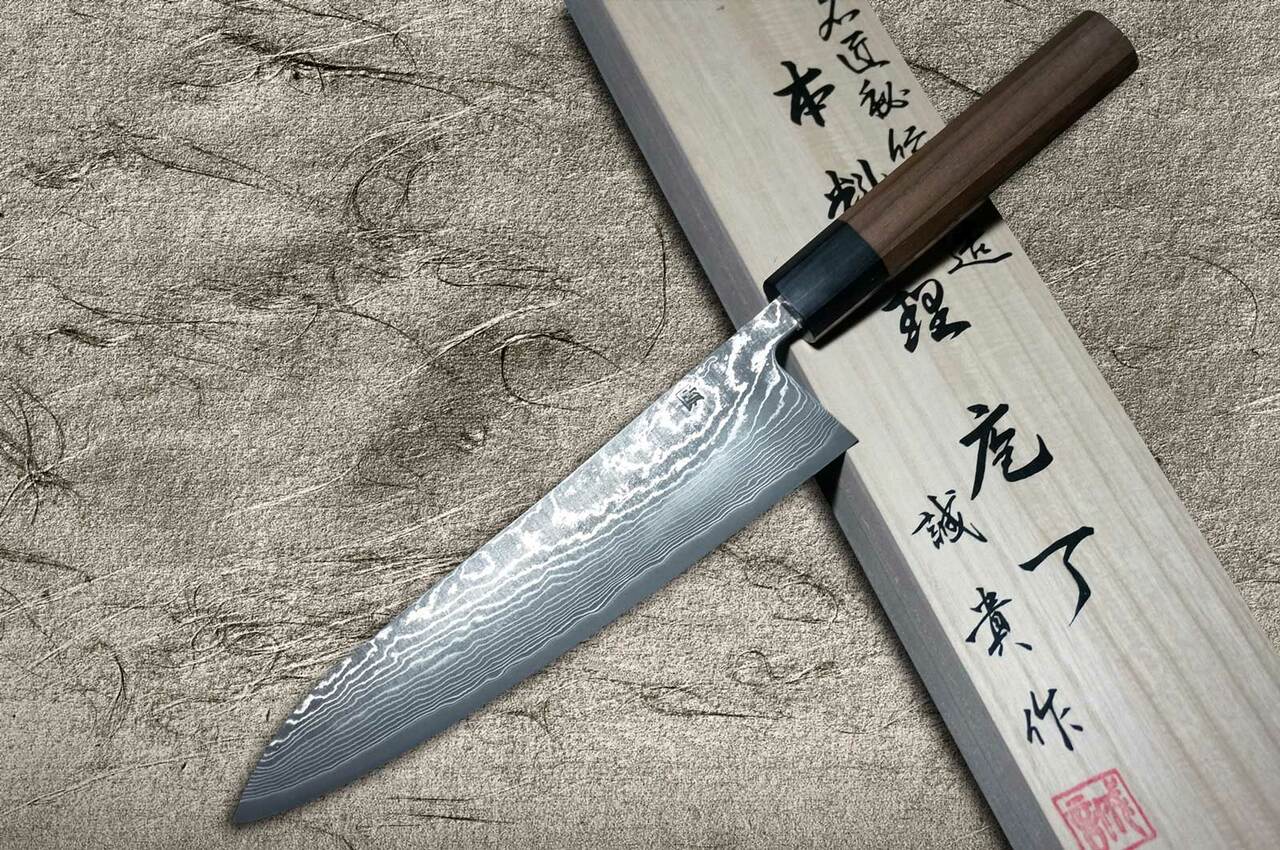 Shigeki Tanaka 33-Layer R2(SG2) Damascus Harukaze Japanese Chef's 