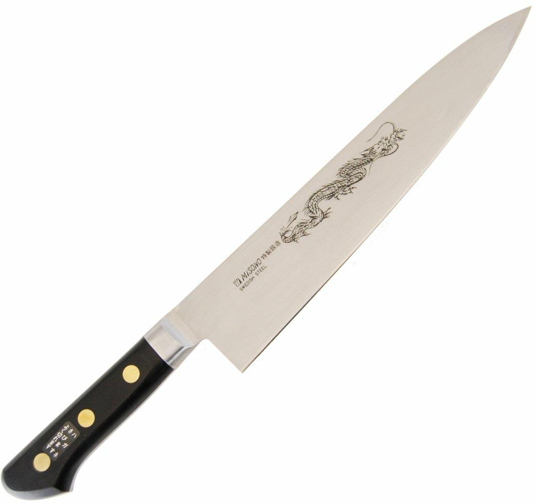 Misono Swedish High-Carbon Steel DRAGON Japanese Chef's Gyuto Knife 240mm