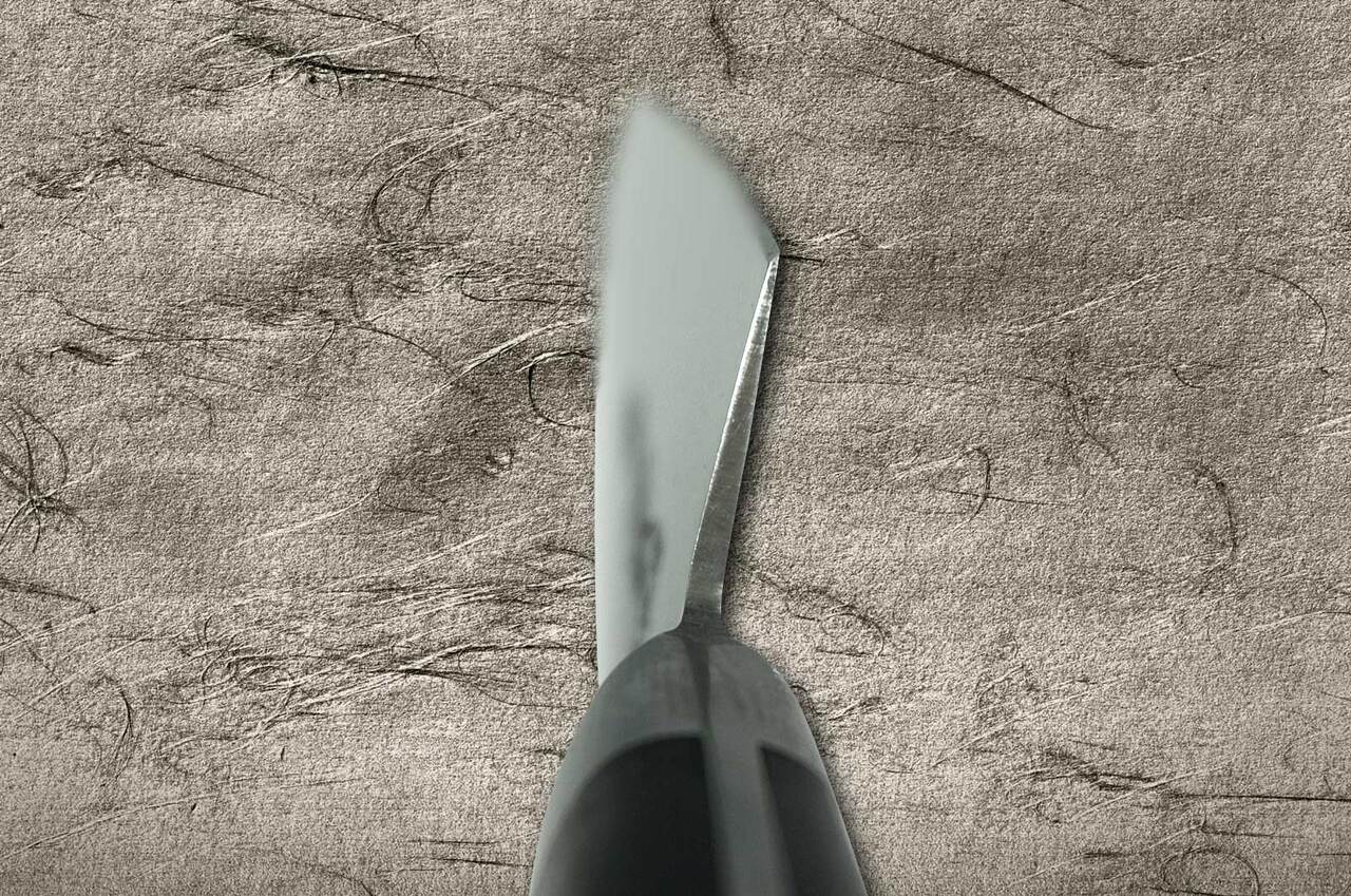 Masamoto HC Japanese Virgin Carbon Steel Chefs HonesukiBoning 145mm HC5614