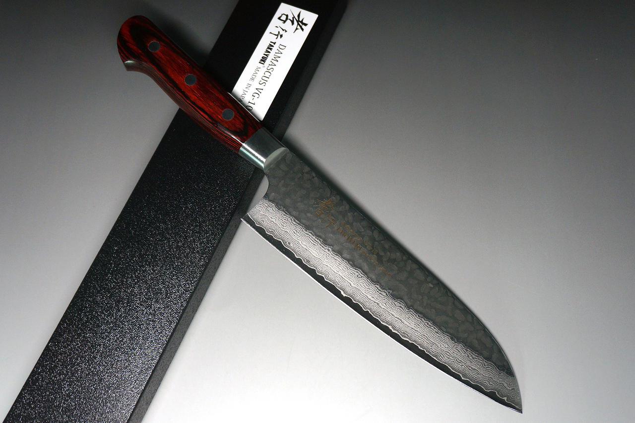 Sakai Takayuki 33-Layer VG10 Damascus Hammered WA Japanese Chef's Knife SET  (Gyuto210-Slicer-Nakiri-Honesuki180-Petty150-Steak Petty-Kengata Santoku)