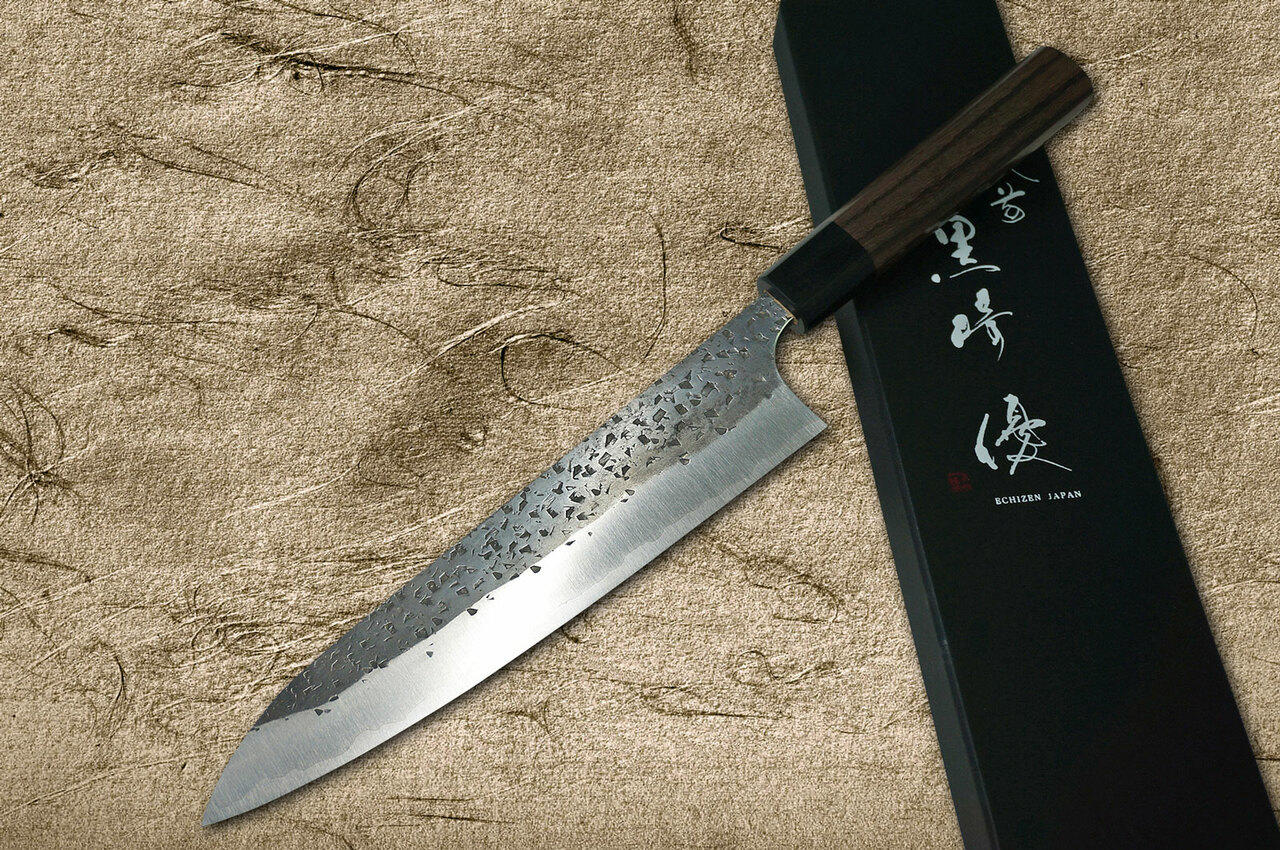 黑崎优青纸超级锤打黑打和式RS8B 日本厨师的牛刀210mm 带黑环