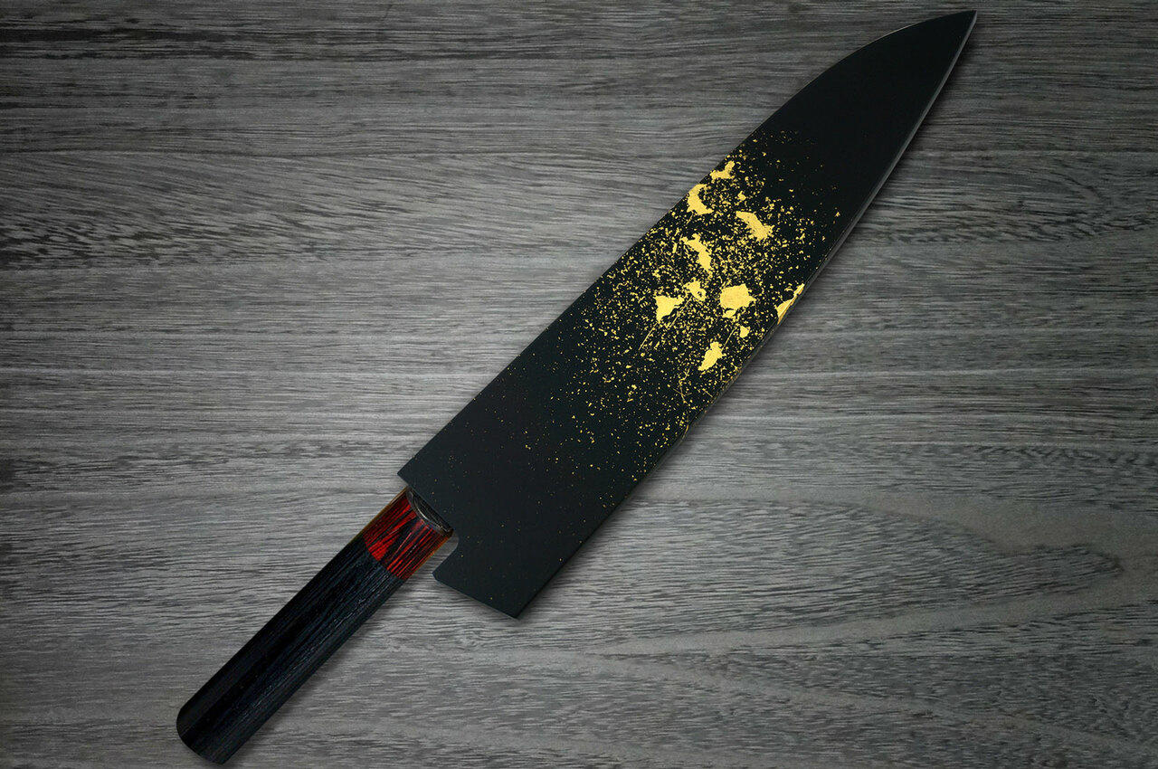 Yoshihiro VG-1 Gold Stainless Steel Gyuto Japanese Chefs Knife