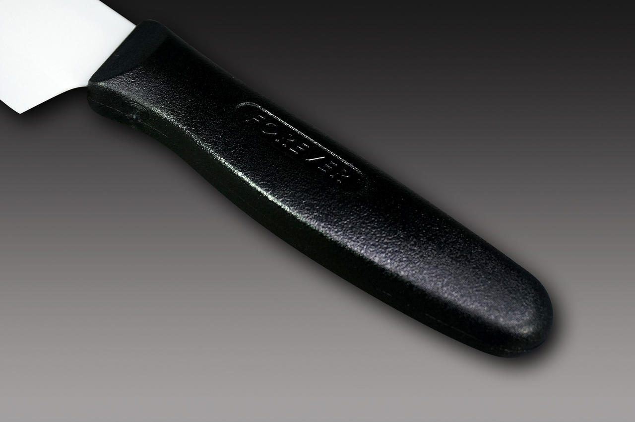 FOREVER E-Cera High Density Ceramic Black-Handle Japanese Chef's Gyuto  Knife 140mm