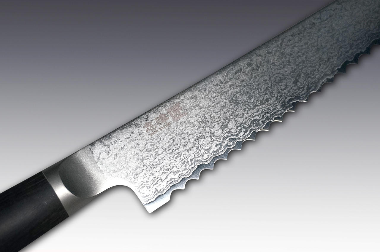 Miyako 33 Layer Damascus AUS-8 Japanese Bread Slicer Knife 240mm