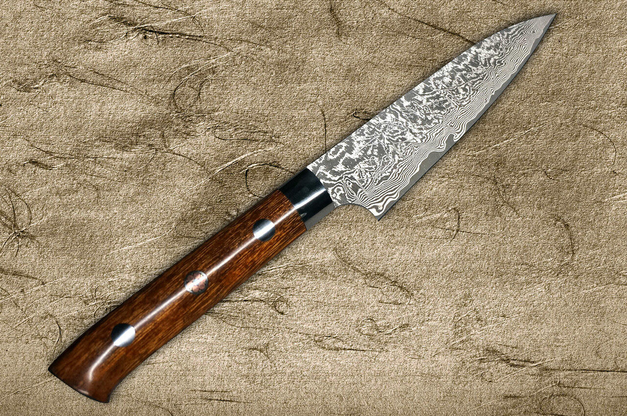 佐治武士R2（SG2） 黑色Damascus IR 日本厨师用小刀（实用）90