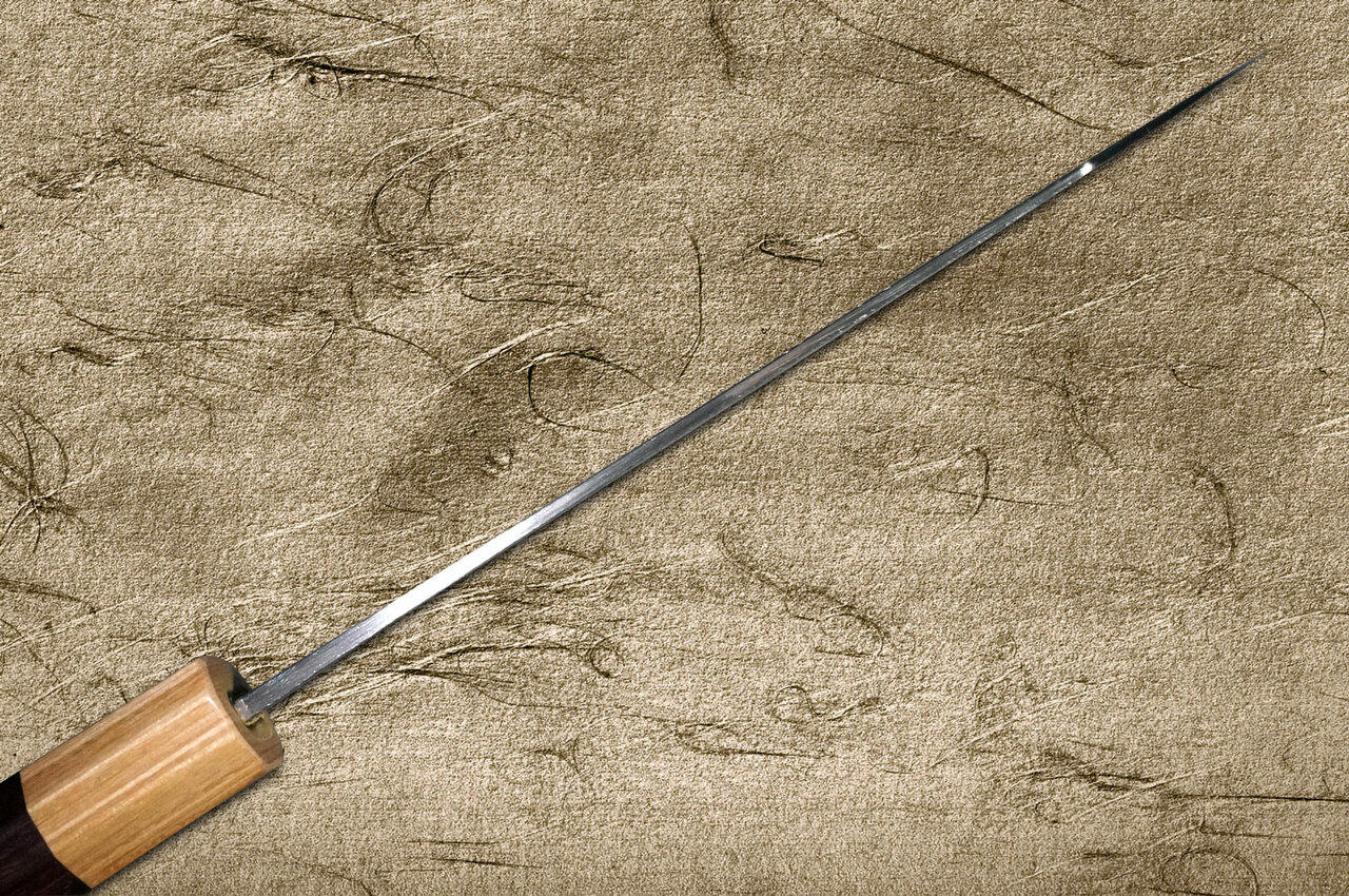 Yu Kurosaki R2SG2 Hammered SHIZUKU WA RS8P Japanese Chefs Bunka Knife 165mm with White-Ring Octagonal Handle