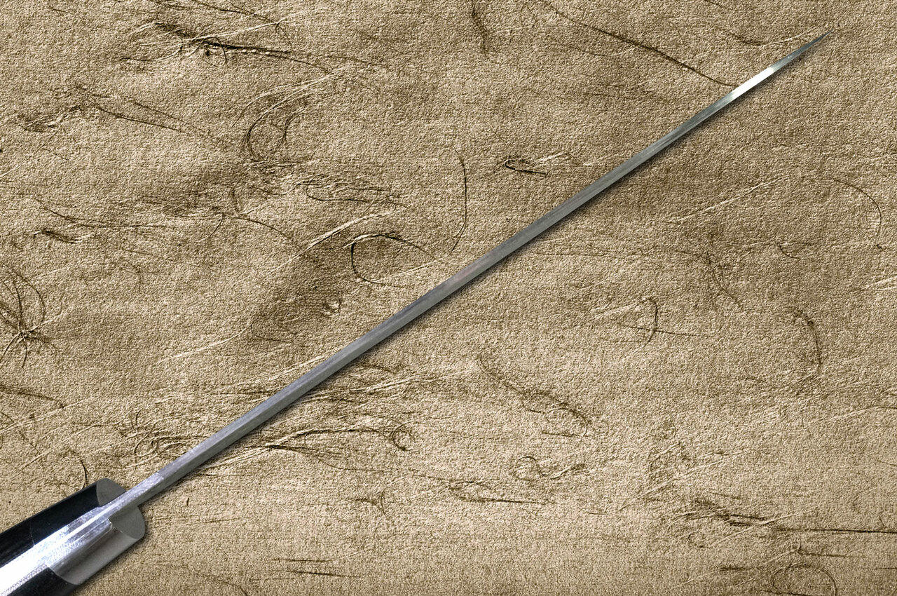 Takeshi Saji R2SG2 Black Damascus MCB Japanese Chefs Petty KnifeUtility 150mm with Black Micarta Handle