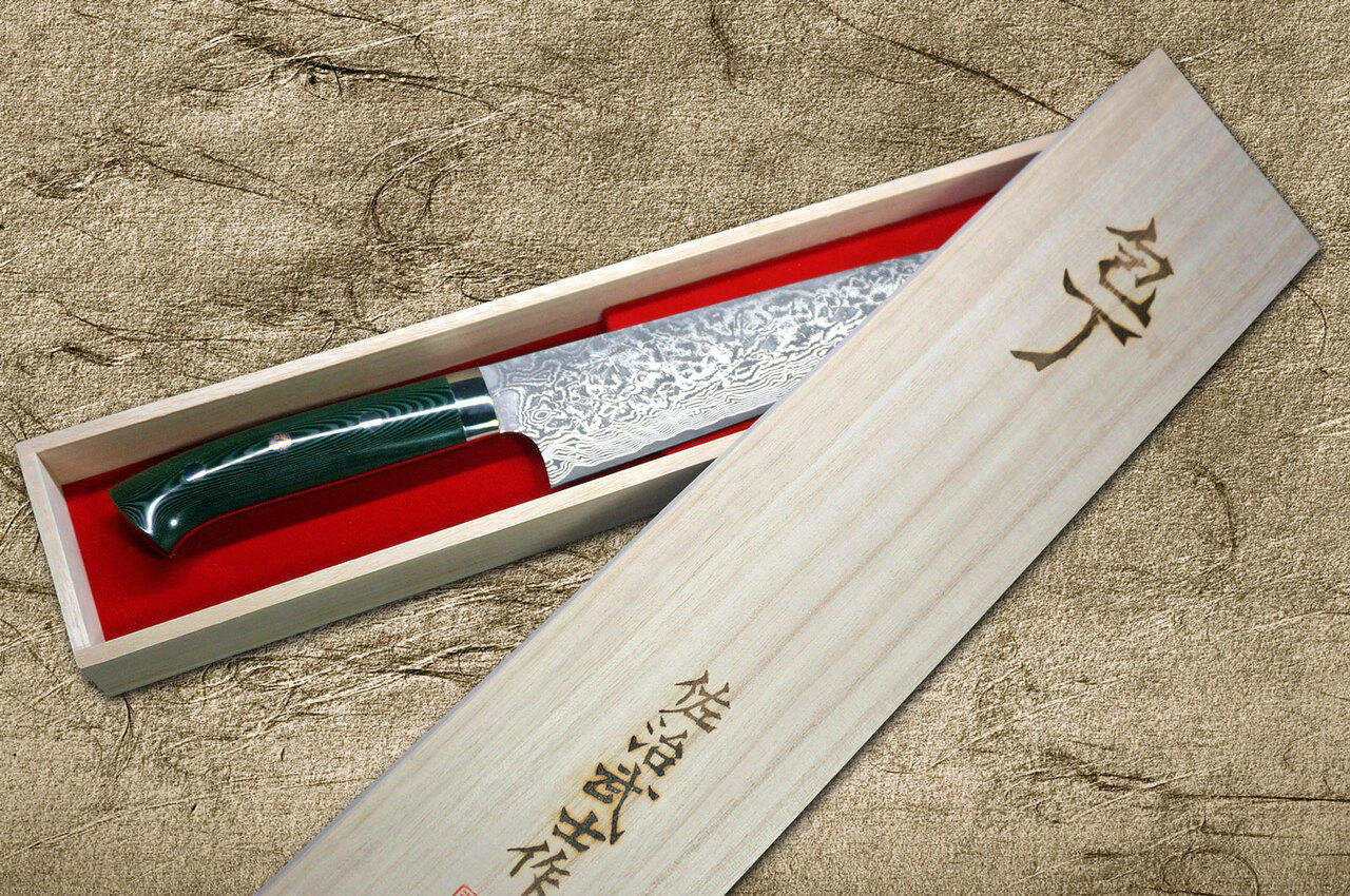 刀弊 中国 周末 田中誠貴Aogami No.2Damascus 日本WN 厨师用咲丸章鱼引（生鱼片