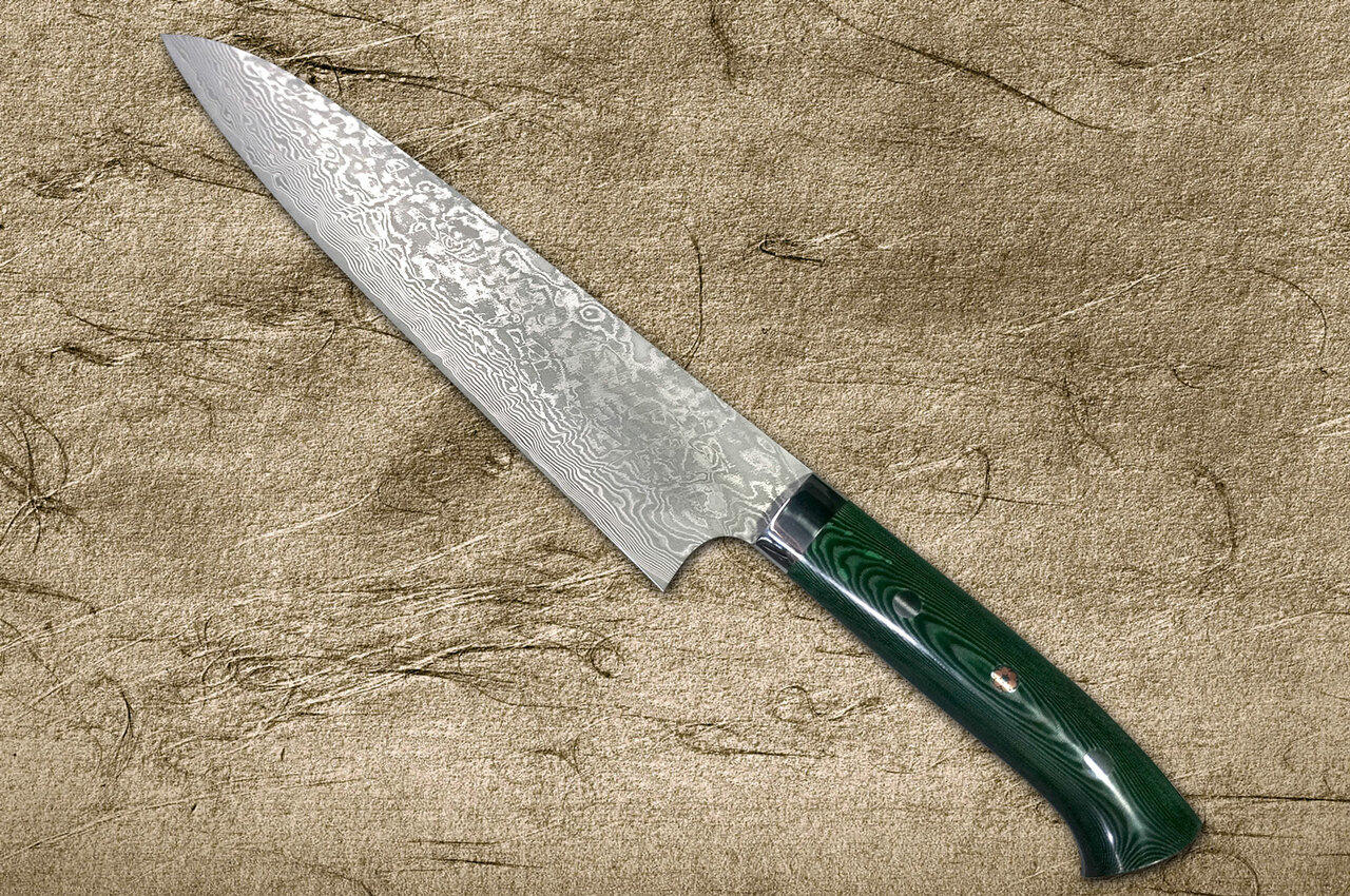 Brands - Takeshi Saji - Takeshi Saji R2 Diamond Finish Damascus TCA - Hocho  Knife