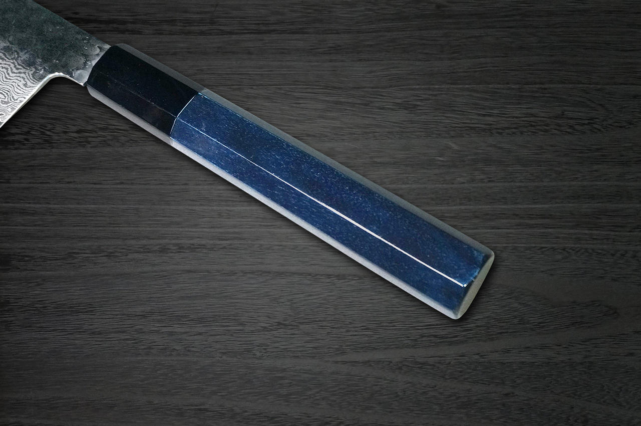 Sakai Takayuki 33-Layer VG10 Damascus Indigo Japan-Blue