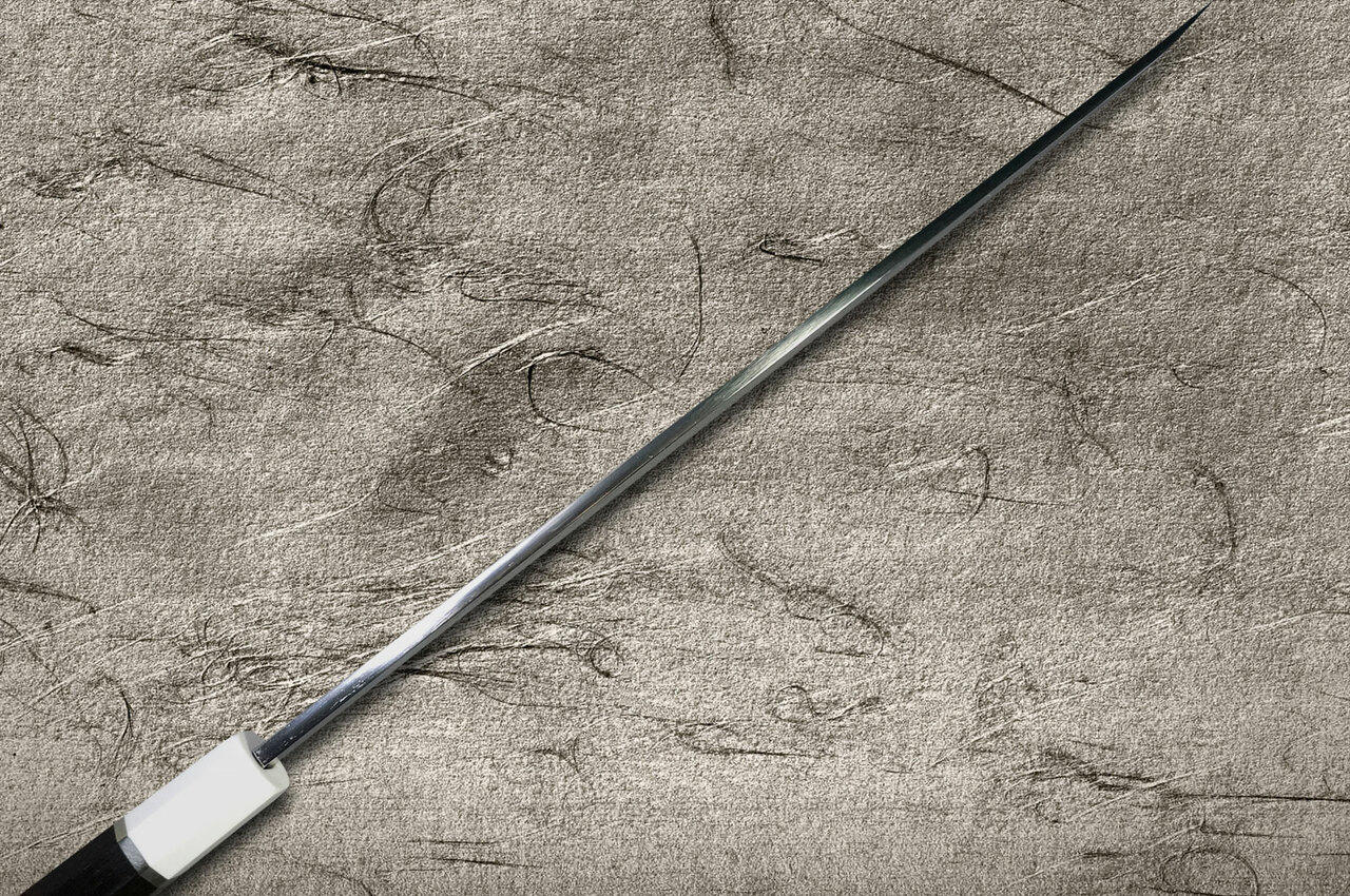 Sakai Takayuki Mirrored Honyaki Water-Quenched Sakimaru-YanagibaSashimi 300mm KAGEUCHI with Saya Sheath