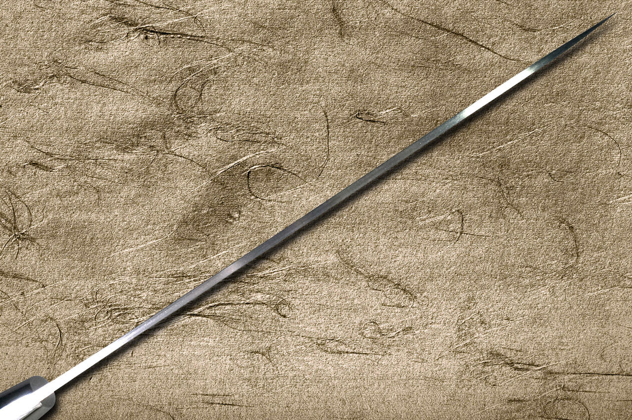 Takeshi Saji VG10 Black Damascus MCB Japanese Chefs Petty KnifeUtility 150mm with Black Micarta Handle