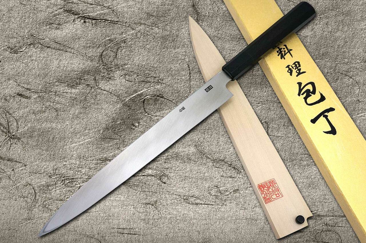 Unsui Japanese Traditional 3-piece Knife Set (Nakiri, Yanagi, Deba) «  Unique Japan