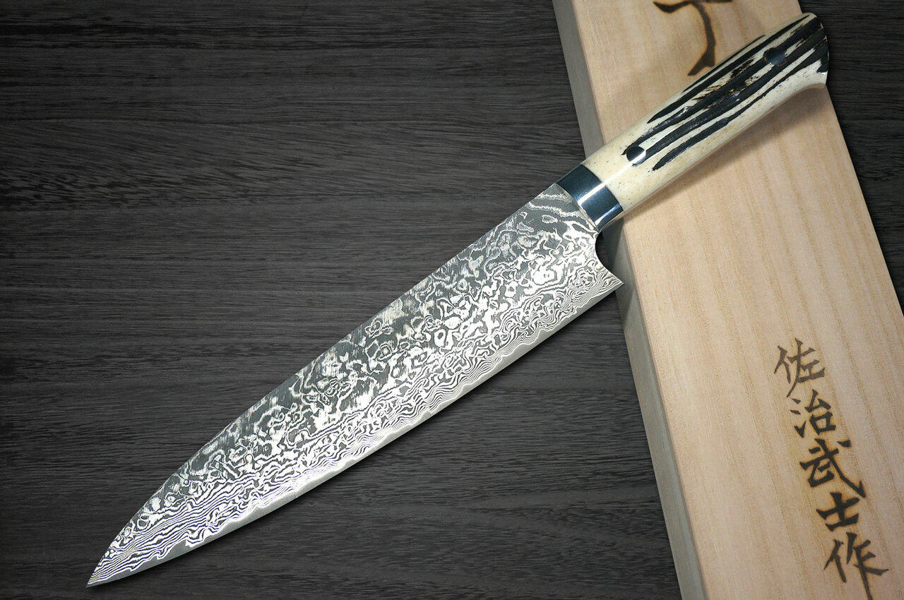 Saji Takeshi SG2 R2 Damascus Folding Steak Knife White – Bay Trade Japan  Knife Store