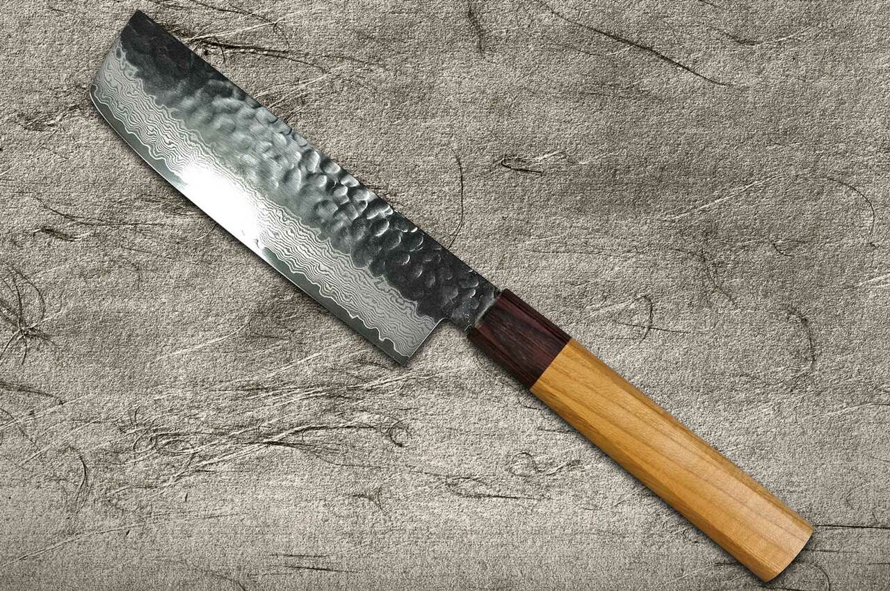 Sakai Takayuki 33-Layer VG10 Damascus Hammered WA Japanese Chef's Knife SET  (Gyuto210-Slicer-Nakiri-Honesuki180-Petty150-Steak Petty-Kengata