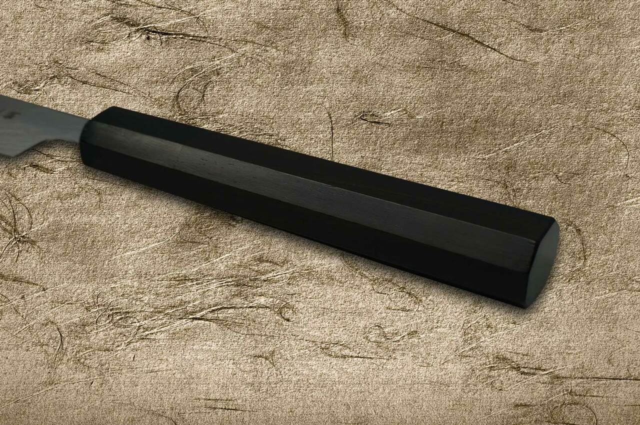 Sakai Takayuki Aoniko Blue 2 Steel Ebony Handle Japanese Chefs FuguhikiSashimi 240mm
