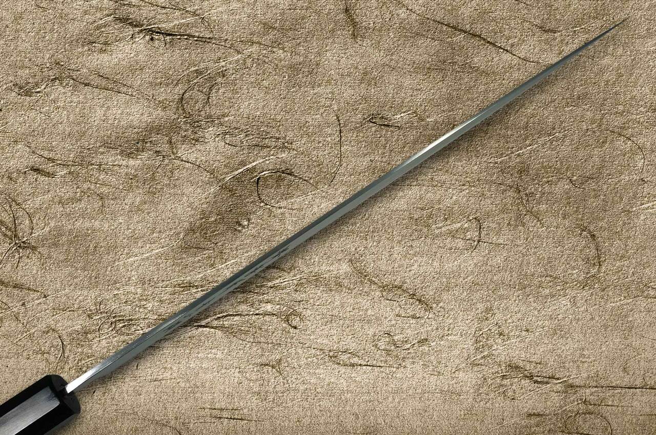 Sakai Takayuki Aoniko Blue 2 Steel Ebony Handle Japanese Chefs FuguhikiSashimi 330mm