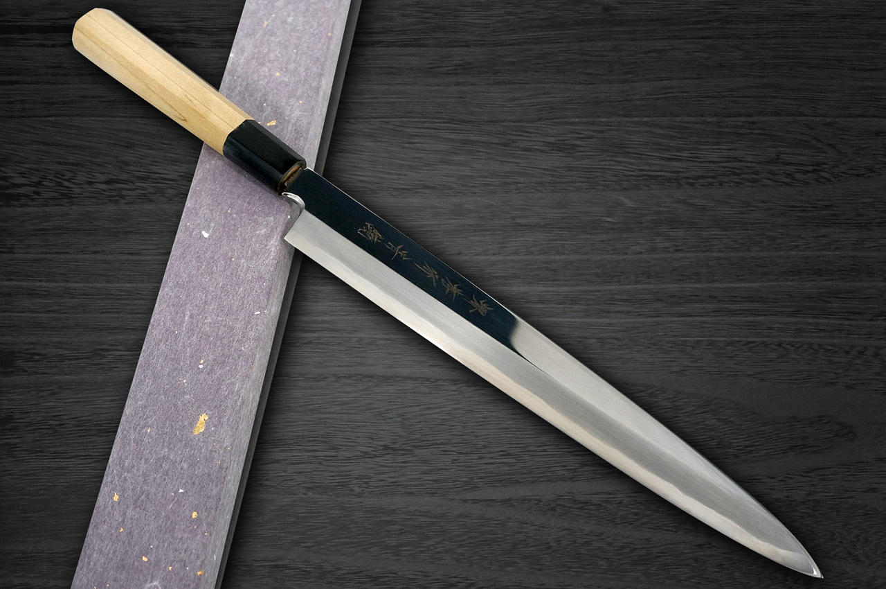 Sakai Takayuki Aoniko Blue 2 Steel Mirror Finish Japanese Chef's  Yanagiba(Sashimi) 240mm