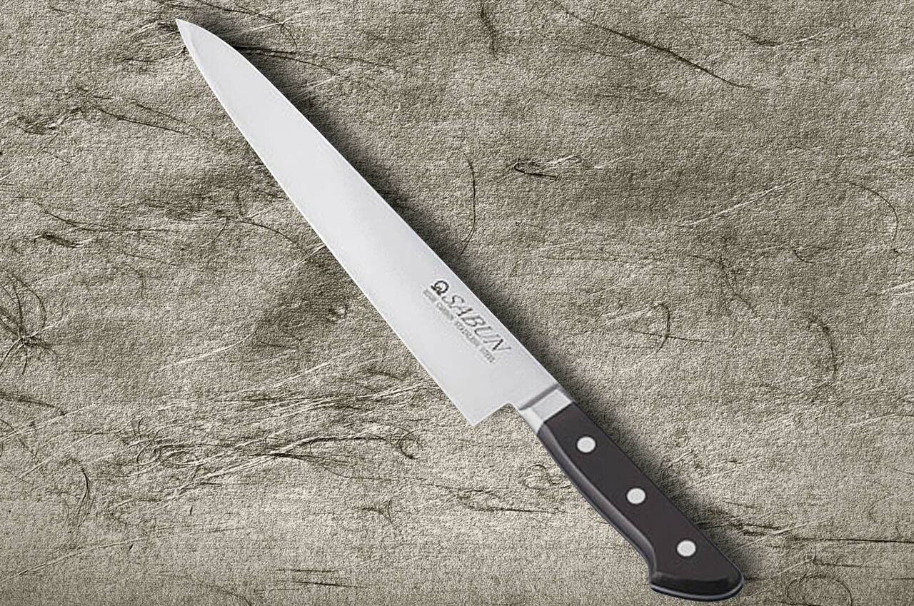 Left Handed] Sabun High-Carbon MV Stainless Japanese Chef's Slicer