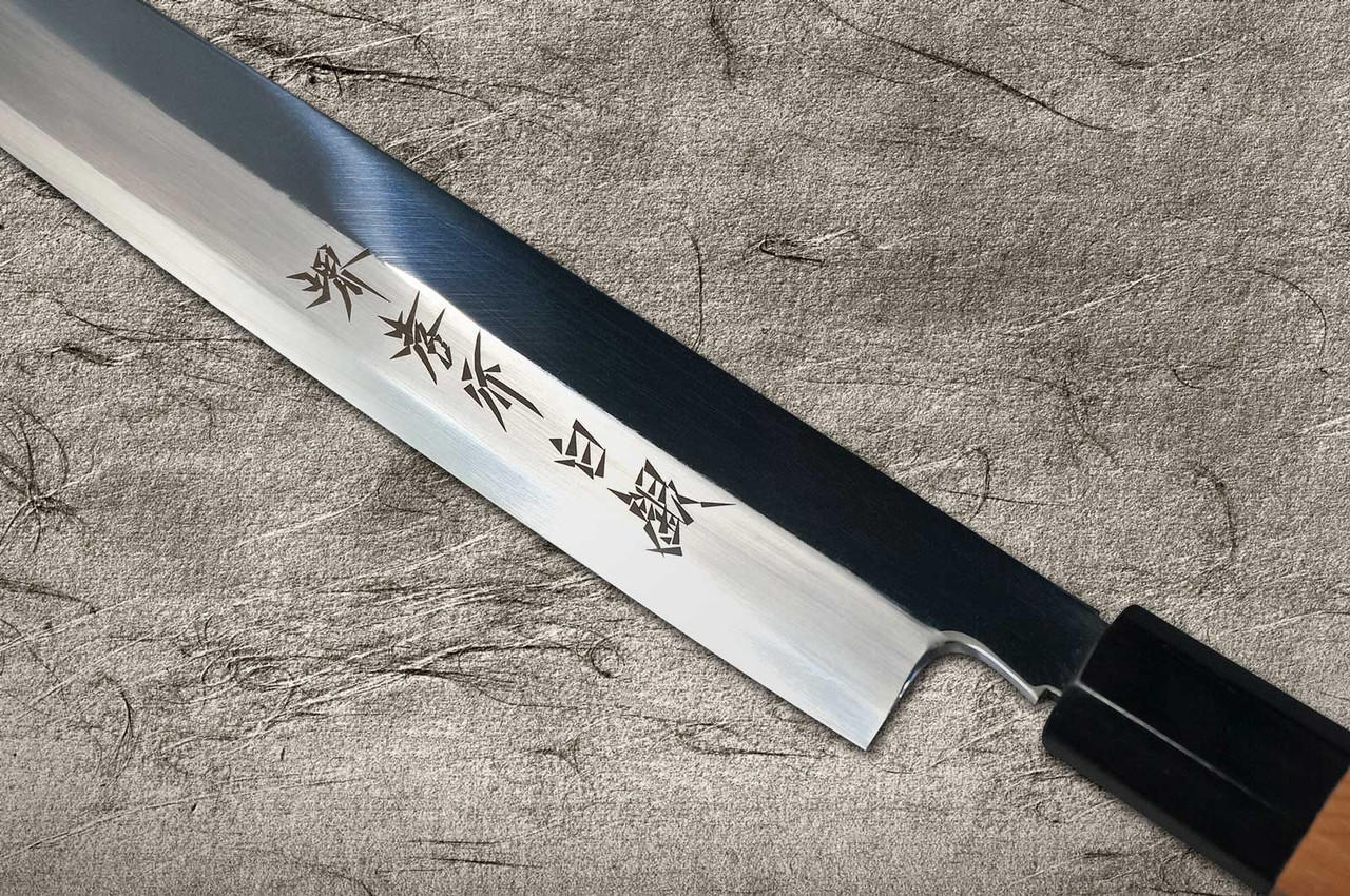 [Left Handed] Sakai Takayuki Hakugin INOX Mirror Finish Japanese Chef's Yanagiba(Sashimi) 270mm 