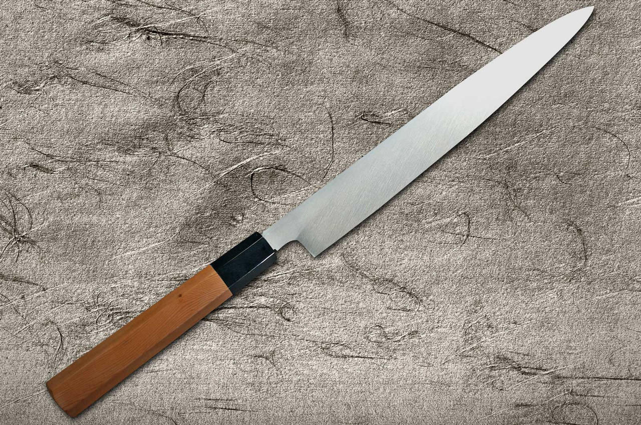 [Left Handed] Sakai Takayuki Hakugin INOX Mirror Finish Japanese Chef's Yanagiba(Sashimi) 270mm 