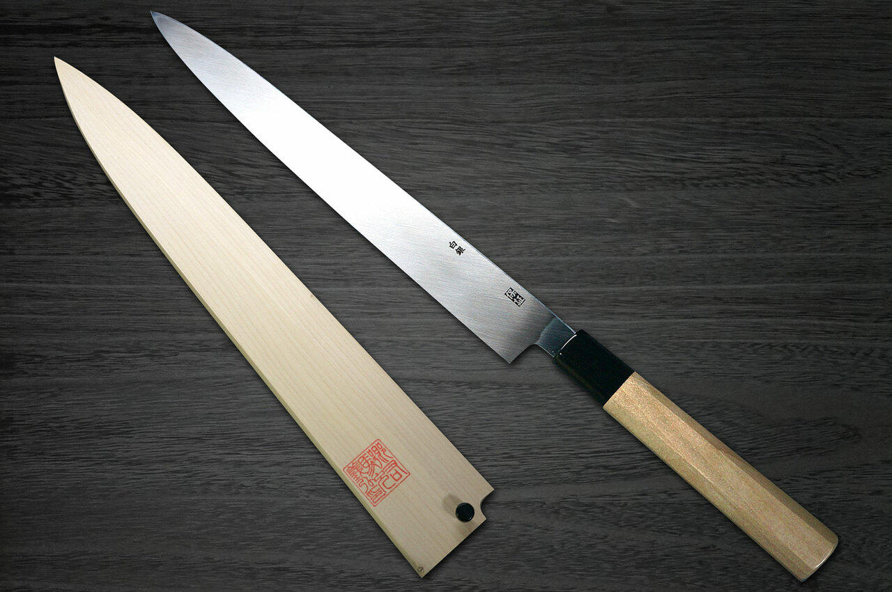 JIKKO Yanagi Shoren Ginsan Stainless steel Sushi Sashimi Japanese knife