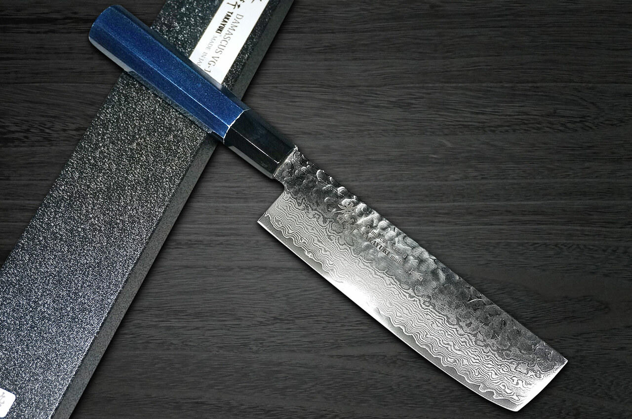 Sakai Takayuki 33-Layer VG10 Damascus Indigo Japan-Blue